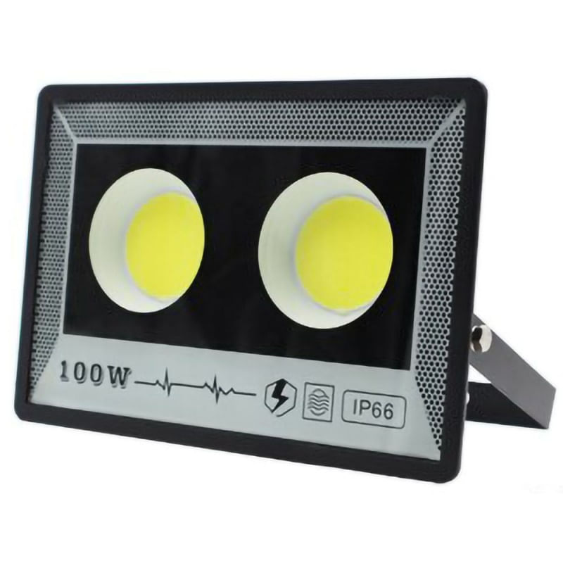Proiector de Exterior Techstar® 100W, LED COB, IP66, Lumina Rece, Culoare 6500K, Corp Aluminiu, Suport Reglabil - imagine 6